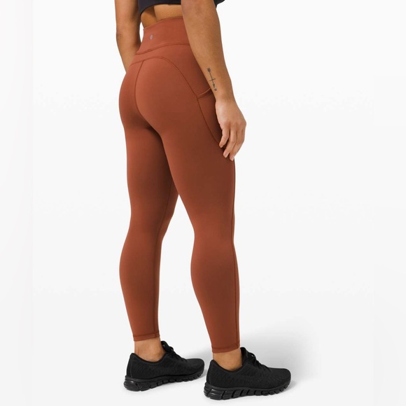 NWT Lululemon Invigorate High-Rise Tight 25" Dark Terracotta W5CQFS Size 10 - Picture 4 of 14